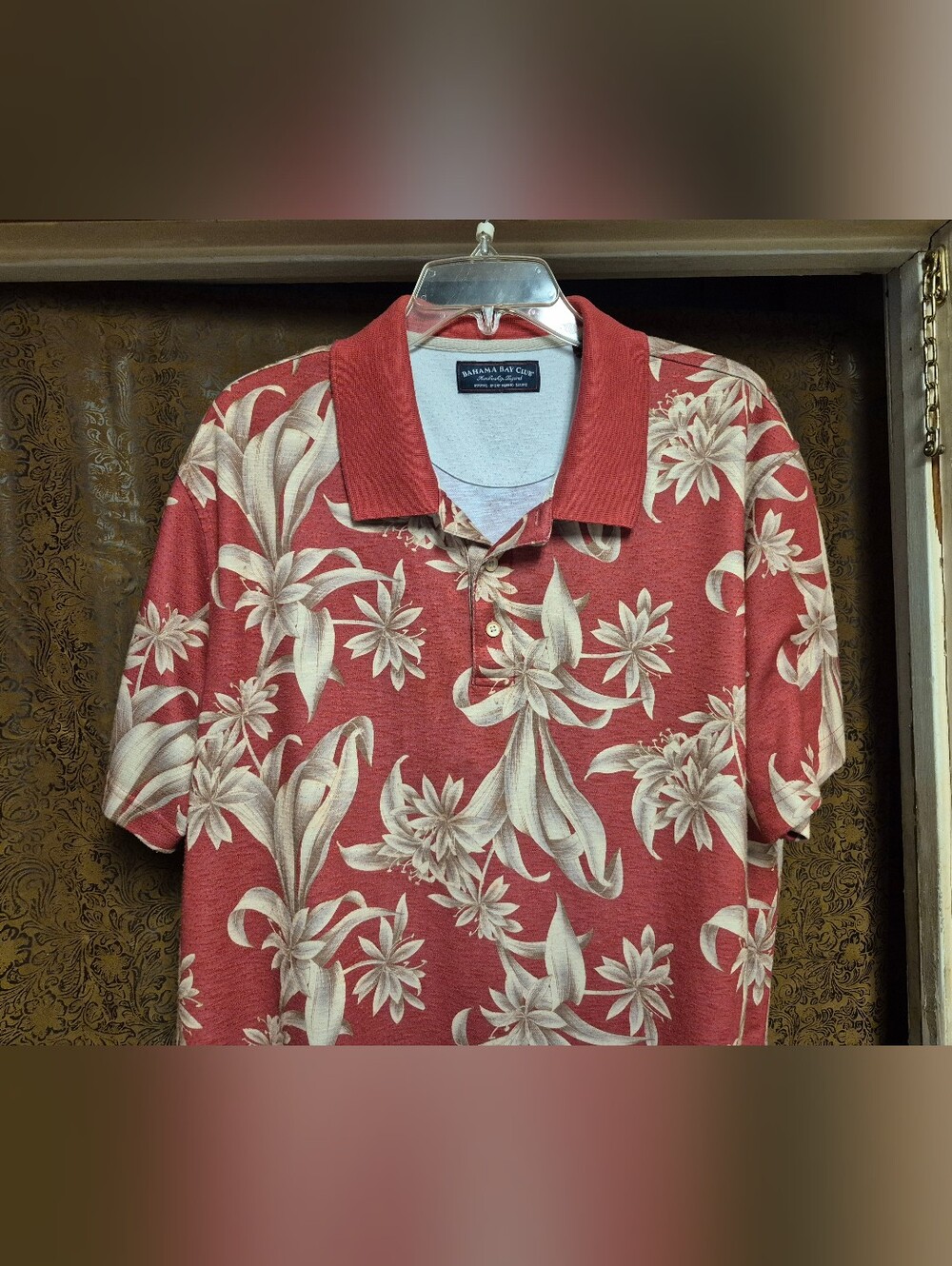 Bahama Bay club floral print polo shirt
